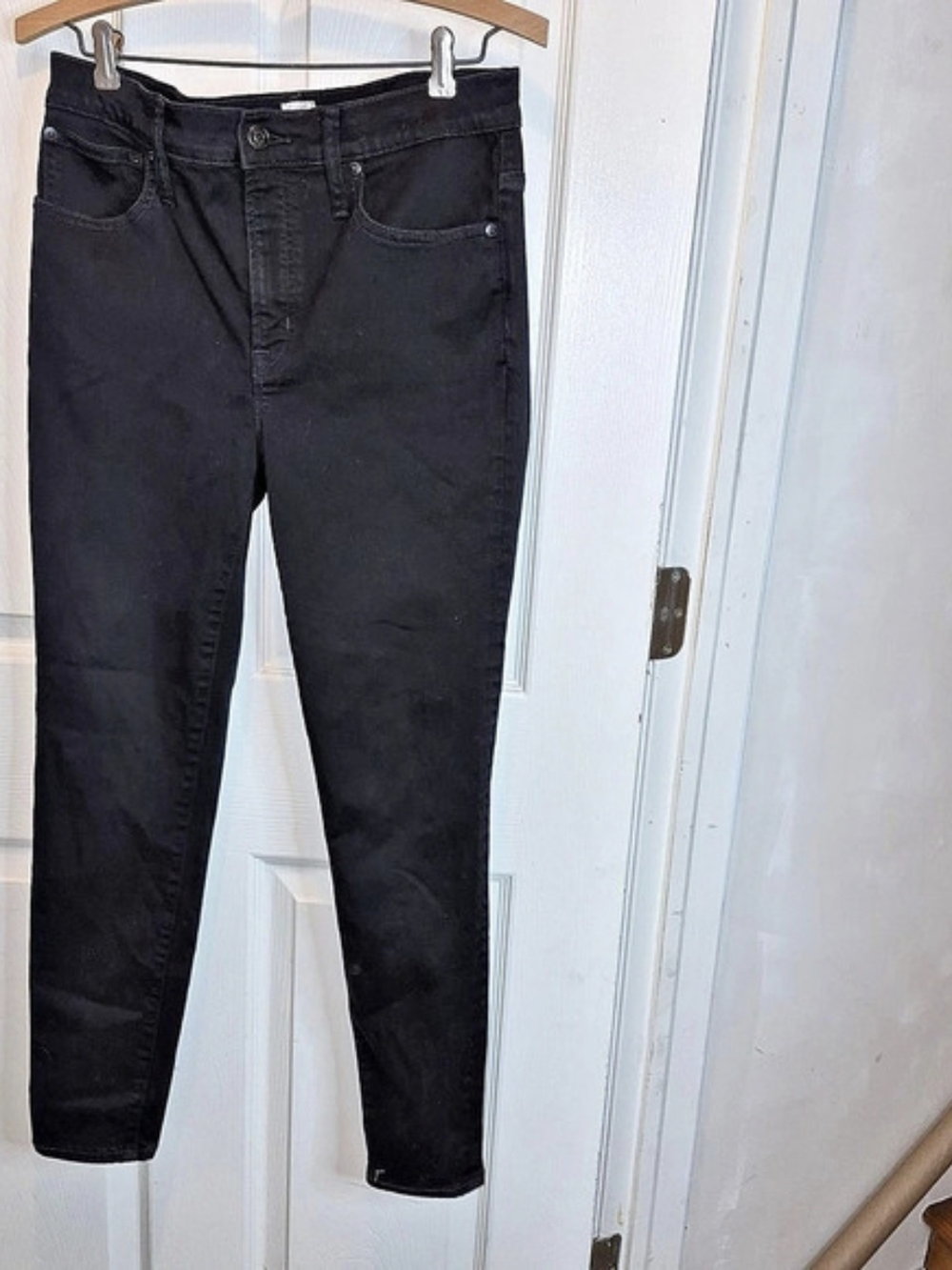 J.Crew Toothpick Skinny Jeans Black Waist 30